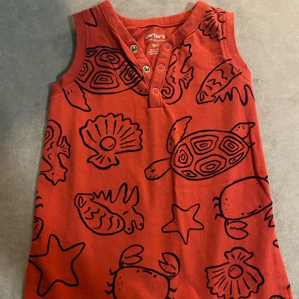 Carter's Red Sea Creature One Piece